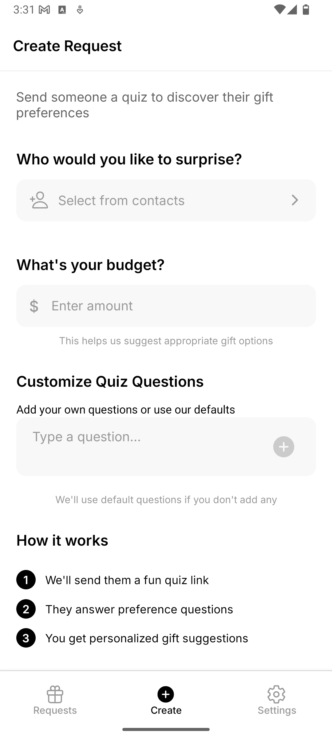 Quiz App Screenshot